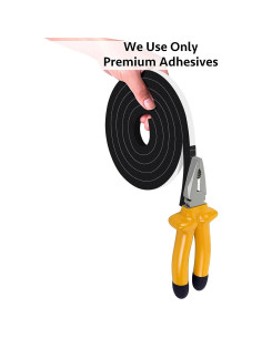 Cinta de Sellado de Espuma Adhesiva Trisiki 3.05m Negra 2