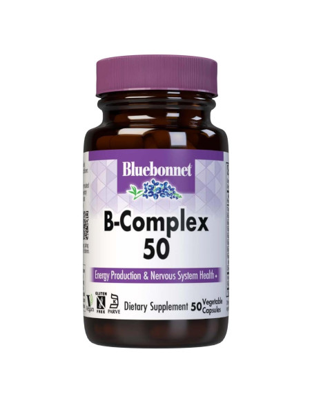 Cápsulas Vegetales B Complejo 50 Bluebonnet Nutrition - Vegano