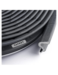 Tira de Sellado para Puertas BBTO 7.92m Aislante Acústico Negro