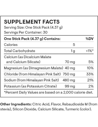 Electrolitos Diarios Thorne Naranja Sangre 30 Stick Sin Azúcar