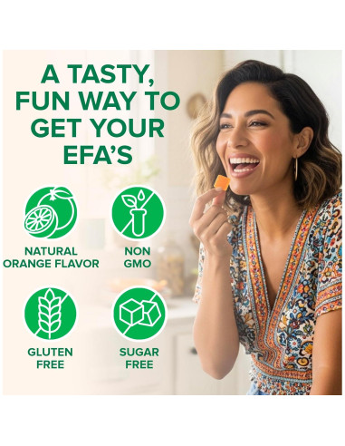 Gomitas Omega-3 Zenwise Health Naranja 200mg DHA/EPA 30 Unidades