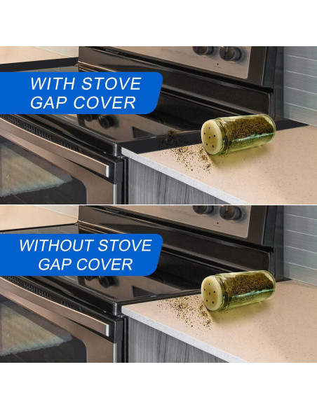 Cubierta de Espacio entre Estufa y Encimera SameTech 21" Negro