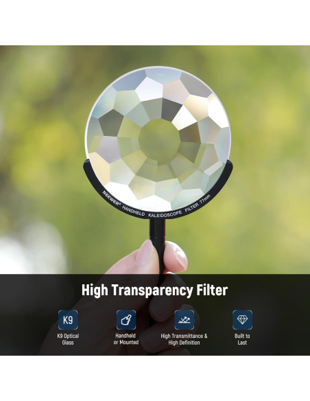 Filtro de Prisma de Caleidoscopio NEEWER 77mm para Cámara Filtro de Prisma de Caleidoscopio NEEWER 77mm para Cámara