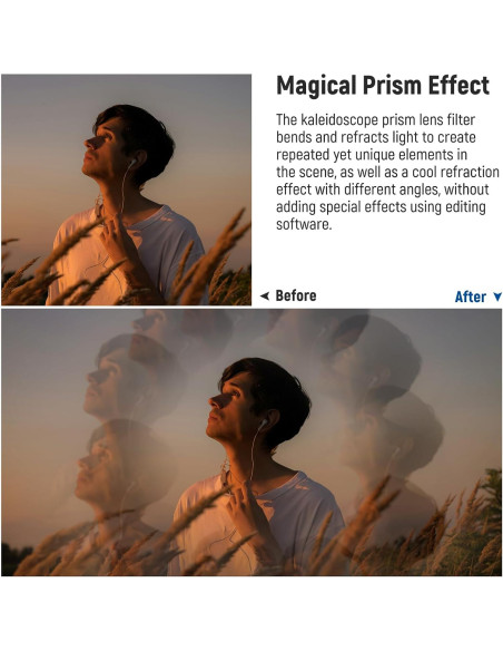 Filtro de Prisma de Caleidoscopio NEEWER 77mm para Cámara Filtro de Prisma de Caleidoscopio NEEWER 77mm para Cámara