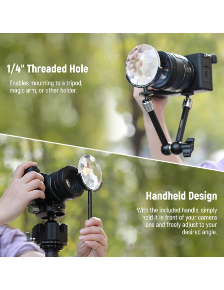 Filtro de Prisma de Caleidoscopio NEEWER 77mm para Cámara Filtro de Prisma de Caleidoscopio NEEWER 77mm para Cámara