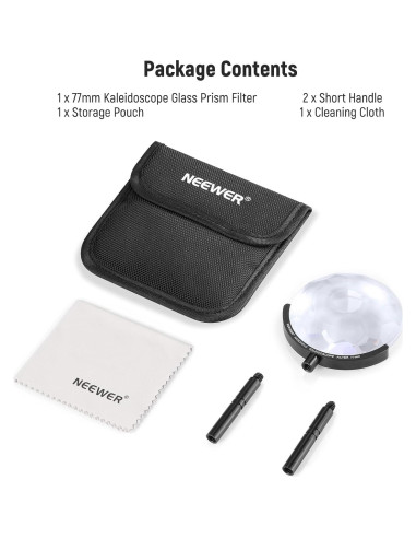 Filtro de Prisma de Caleidoscopio NEEWER 77mm para Cámara