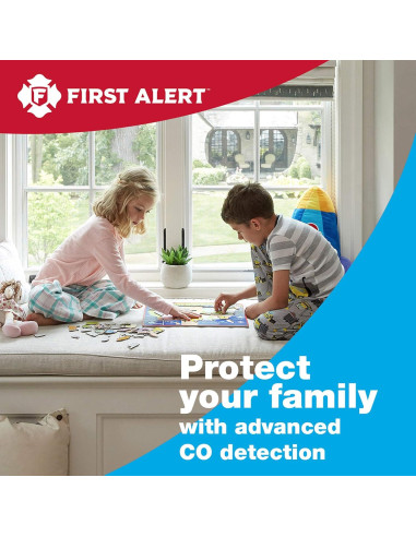 Detector de Monóxido de Carbono First Alert CO600, Alarma de Enchufe 120V