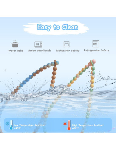 Collar de Dentición de Silicona para Bebé - Seguridad Integrada