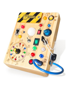 Tablero Ocupado Montessori Plus V2 - Juguete Sensorial 17x13.5cm