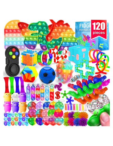 Set de 120 Juguetes Antiestrés MOZACI para Niños y Adultos