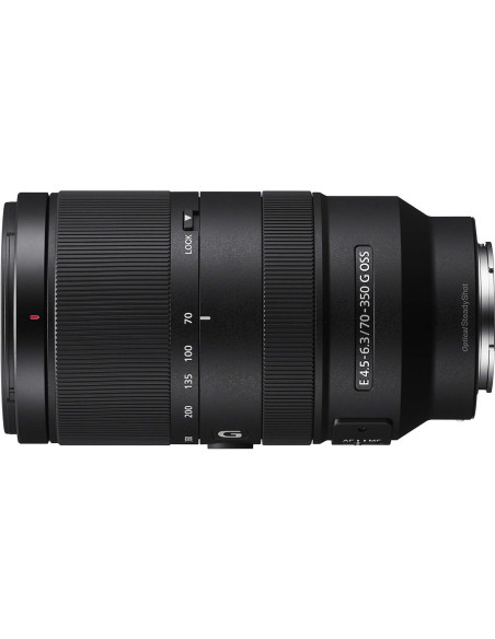 Lente Sony E 70-350mm F4.5-6.3 G OSS + Kit de Limpieza Lente Sony E 70-350mm F4.5-6.3 G OSS + Kit de Limpieza