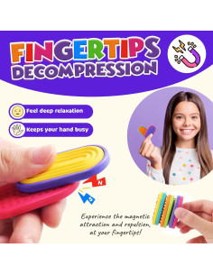 Juguetes Sensoriales Antiestrés Magnéticos LESONG - 12 Piezas 2