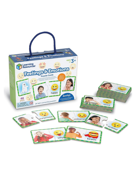 Rompecabezas de Sentimientos y Emociones Learning Resources - 48 Piezas