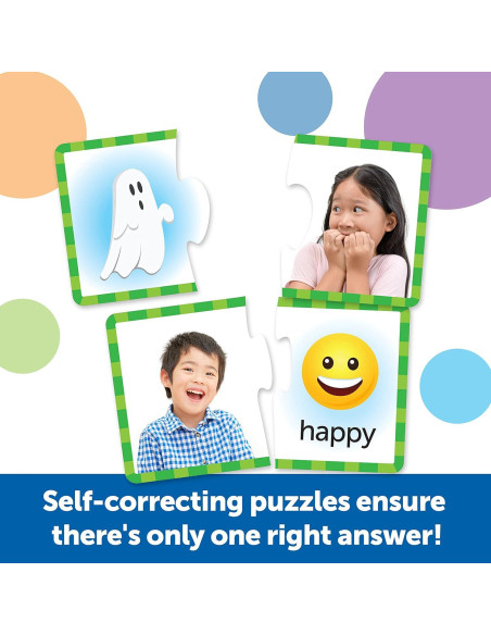 Rompecabezas de Sentimientos y Emociones Learning Resources - 48 Piezas