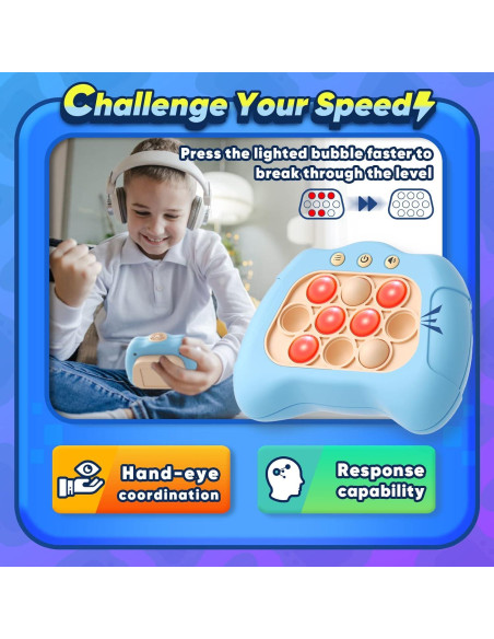 Juego de Mano Antiestrés Byserten Azul para Niños 6-12 Años Juego de Mano Antiestrés Byserten Azul para Niños 6-12 Años