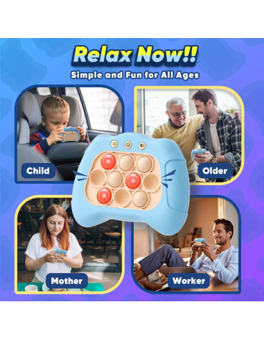 Juego de Mano Antiestrés Byserten Azul para Niños 6-12 Años