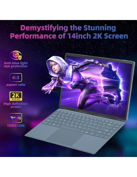 Laptop 2-en-1 Svikou HL1488 14" 2K Touch 16GB/512GB