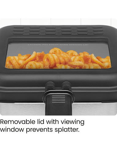 Freidora Compacta Chefman Fry Guy 1.5L Acero Inoxidable