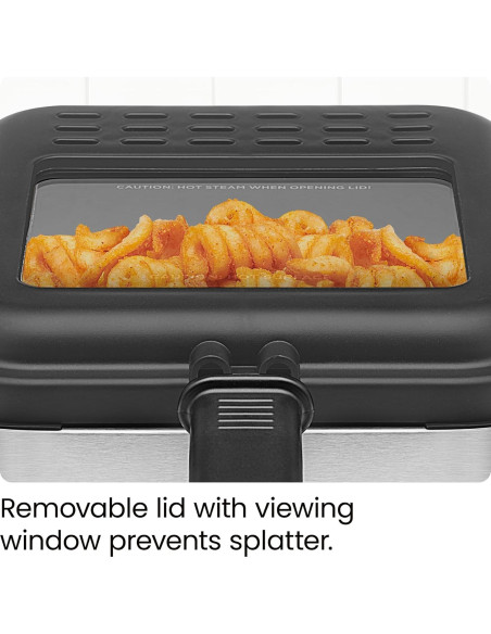 Freidora Compacta Chefman Fry Guy 1.5L Acero Inoxidable