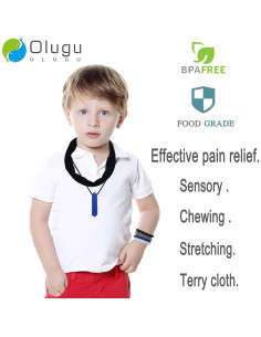 Collares Masticables Sensoriales Olugu - Paquete de 16 Piezas 2