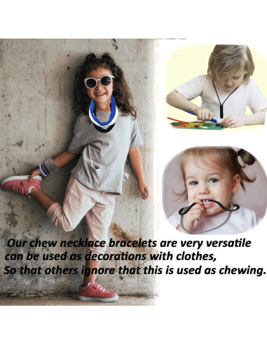 Collares Masticables Sensoriales Olugu - Paquete de 16 Piezas