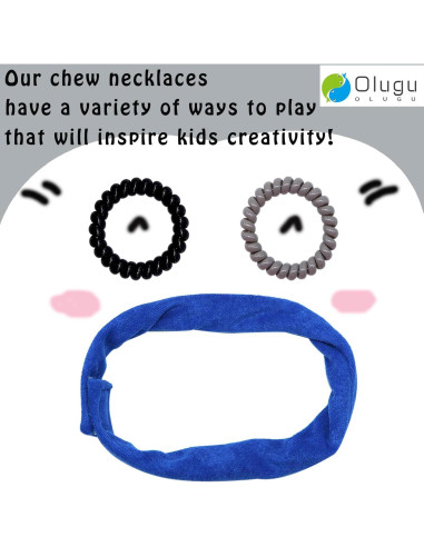 Collares Masticables Sensoriales Olugu - Paquete de 16 Piezas