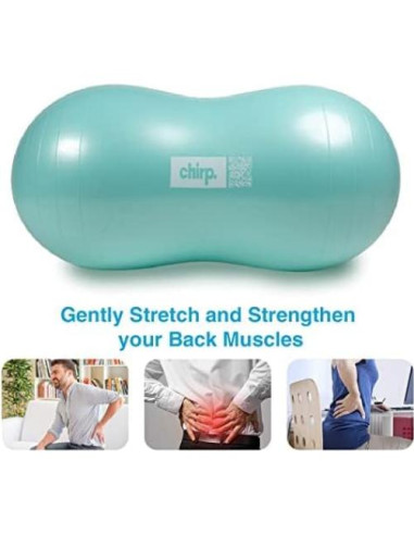 Pelota de Movilidad Chirp Nube Cacahuate 2 Piezas 100x50cm 60x30cm