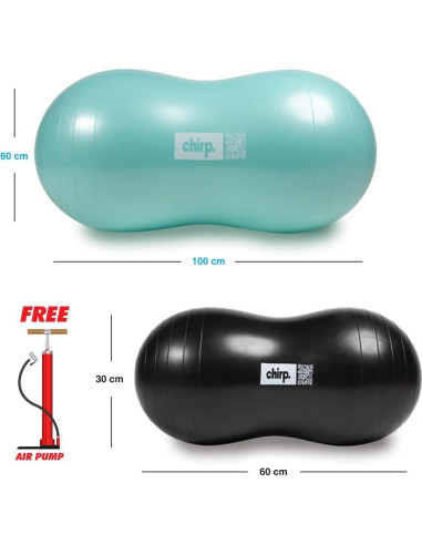 Pelota de Movilidad Chirp Nube Cacahuate 2 Piezas 100x50cm 60x30cm