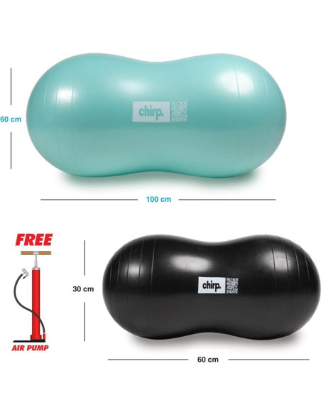 Pelota de Movilidad Chirp Nube Cacahuate 2 Piezas 100x50cm 60x30cm