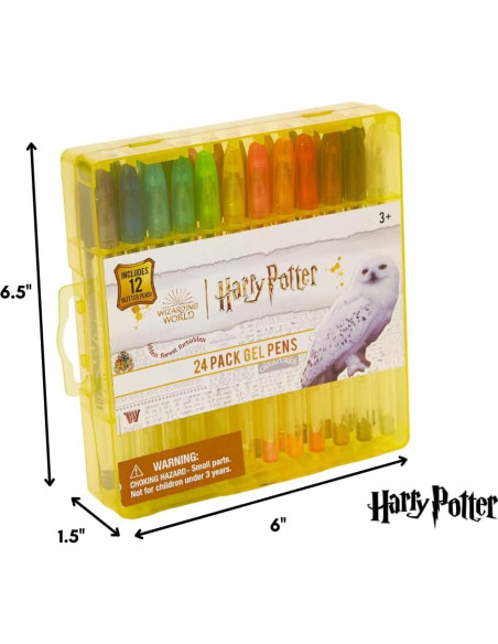 Conjunto de bolígrafos de gel Harry Potter 24 piezas colores
