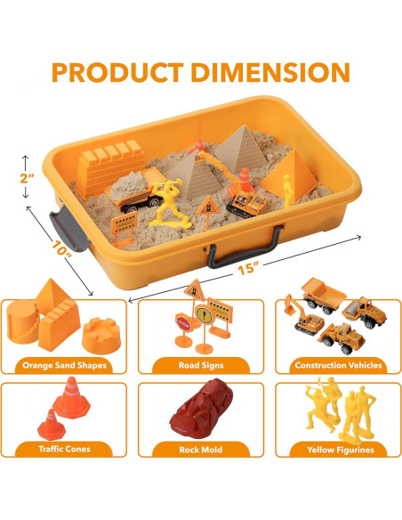 Caja de Arena de Construcción Dazmers con 0.91 kg de Arena