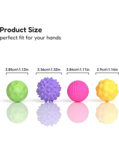 Bola Sensorial Magnética Grande Azooken - 8 Piezas Silicona 2