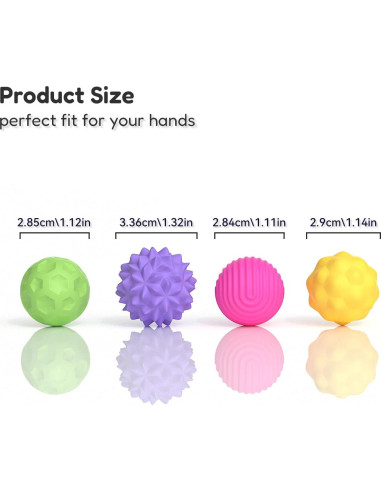 Bola Sensorial Magnética Grande Azooken - 8 Piezas Silicona