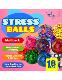 Pelotas Antiestrés XL Beyond Innoventions - Paquete de 18 2