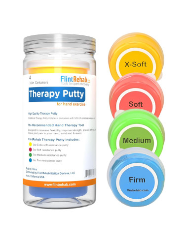 Pasta de Terapia FlintRehab para Manos - 4 Paquetes de 85 g