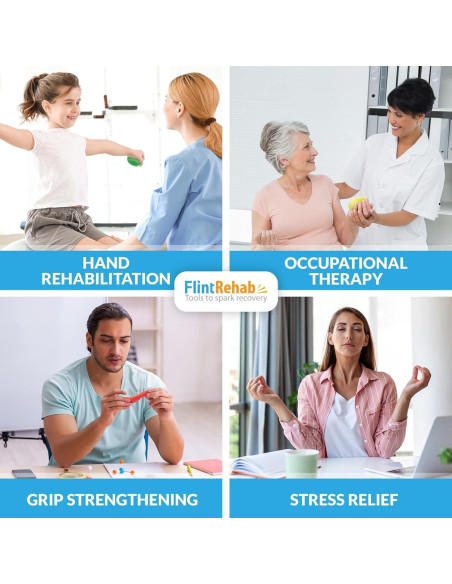Pasta de Terapia FlintRehab para Manos - 4 Paquetes de 85 g