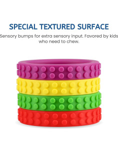 Pulseras Masticables Sensory Kids MFB-2 - 4 Colores 2
