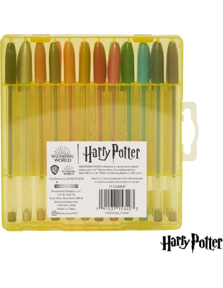 Conjunto de bolígrafos de gel Harry Potter 24 piezas colores