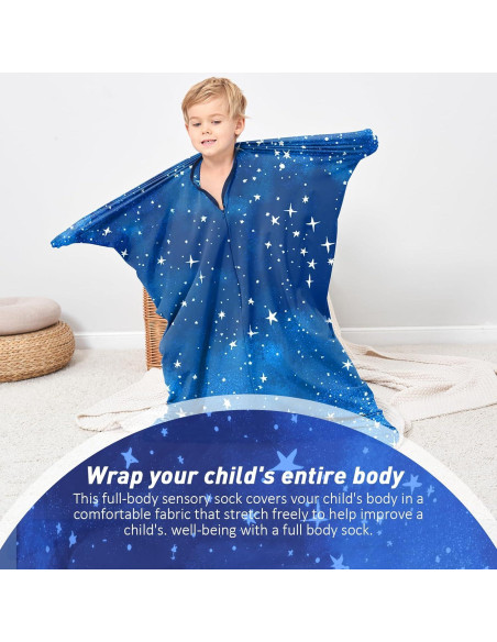 Saco Corporal Sensorial Grande Azul YAERSI 142x69 cm