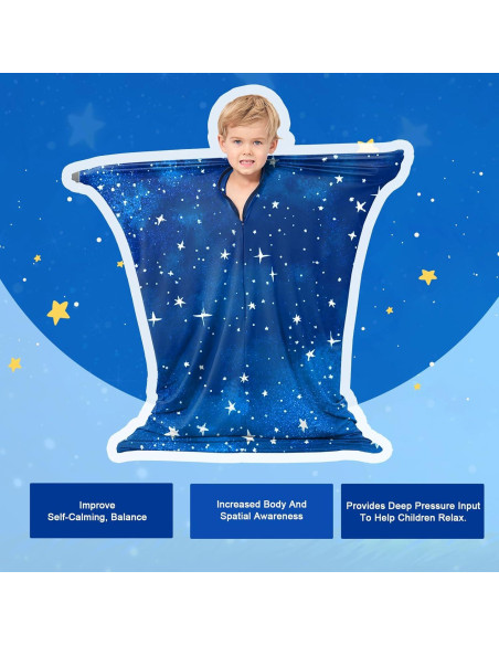 Saco Corporal Sensorial Grande Azul YAERSI 142x69 cm