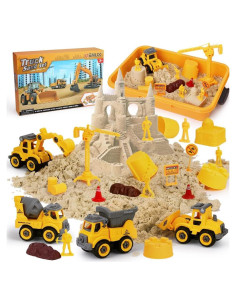 Conjunto de Juego de Arena OENUX con 0.99kg y Camiones