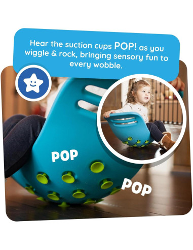 Teeter Popper Fat Brain Toys Azul - Juguete Sensorial 3+ Años