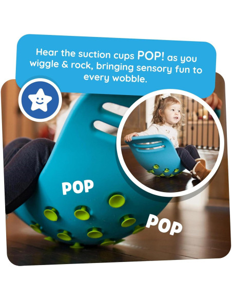 Teeter Popper Fat Brain Toys Azul - Juguete Sensorial 3+ Años