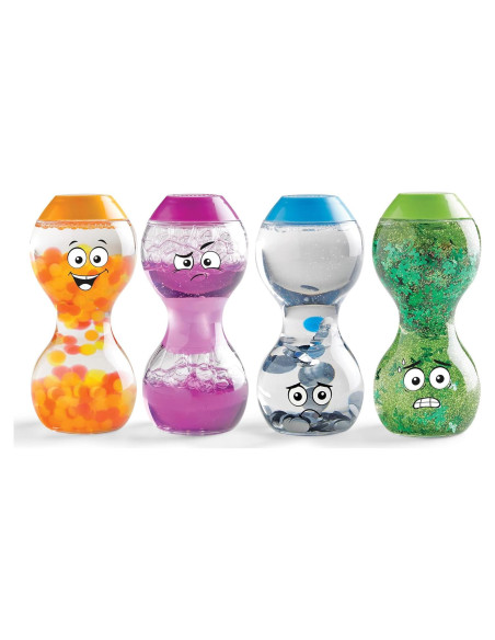 Botellas Sensoriales Hand2Mind - Emociones para Niños 4 Piezas