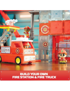 Estación de Bomberos Tile Town + Juego Magnético 66 Piezas 2