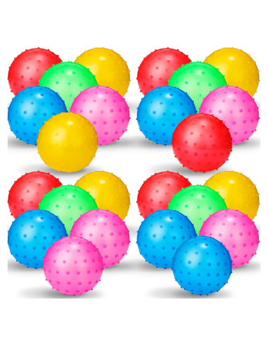 Bolas Sensory Inflables Jerify 12 cm - 24 Piezas Multicolores
