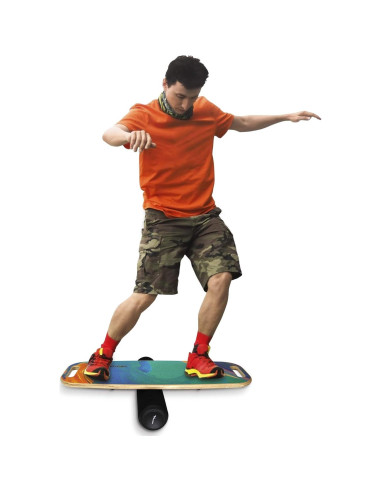 Tabla de Equilibrio VIVITORY con Mango y Rodillo Ajustable