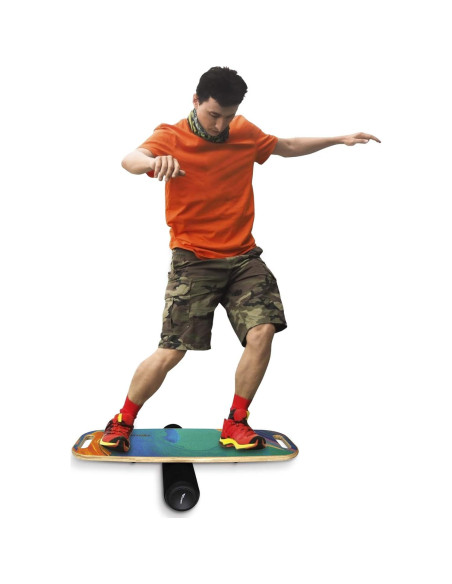 Tabla de Equilibrio VIVITORY con Mango y Rodillo Ajustable