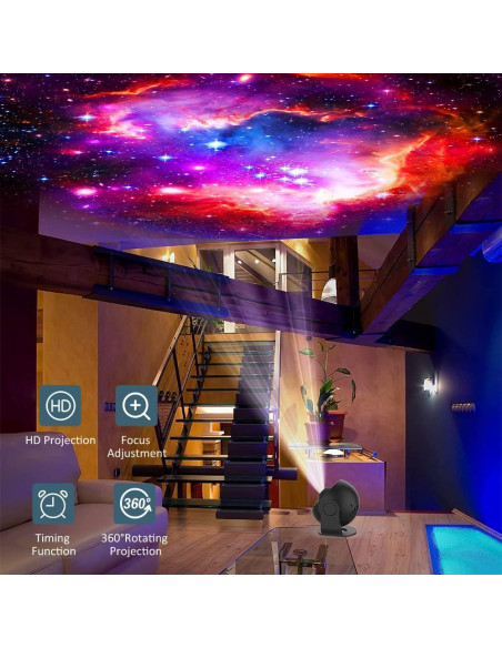 Proyector de Estrellas Syslux 4K HD para Niños - Luz Nocturna