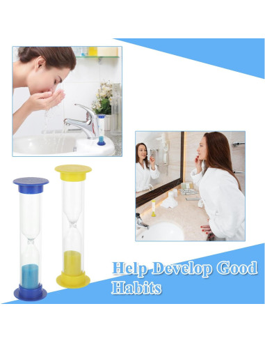 48 Relojes de Arena de 2 Minutos WOPPLXY Coloridos